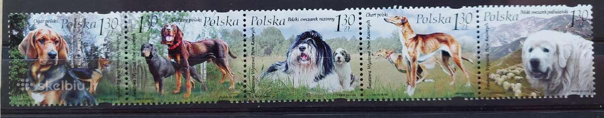 Lenkija 2006 šunis, švarus, Michel 4289-4293