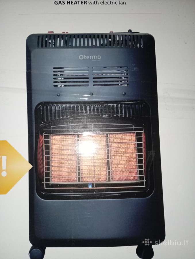 Dujinis šildytuvas elektrinis su ventiliatoriumii