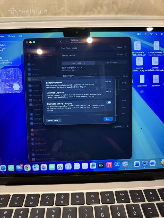 MacBook air m2 starlight color 256gb,8gb RAM 2022 - nuotraukos Nr. 6