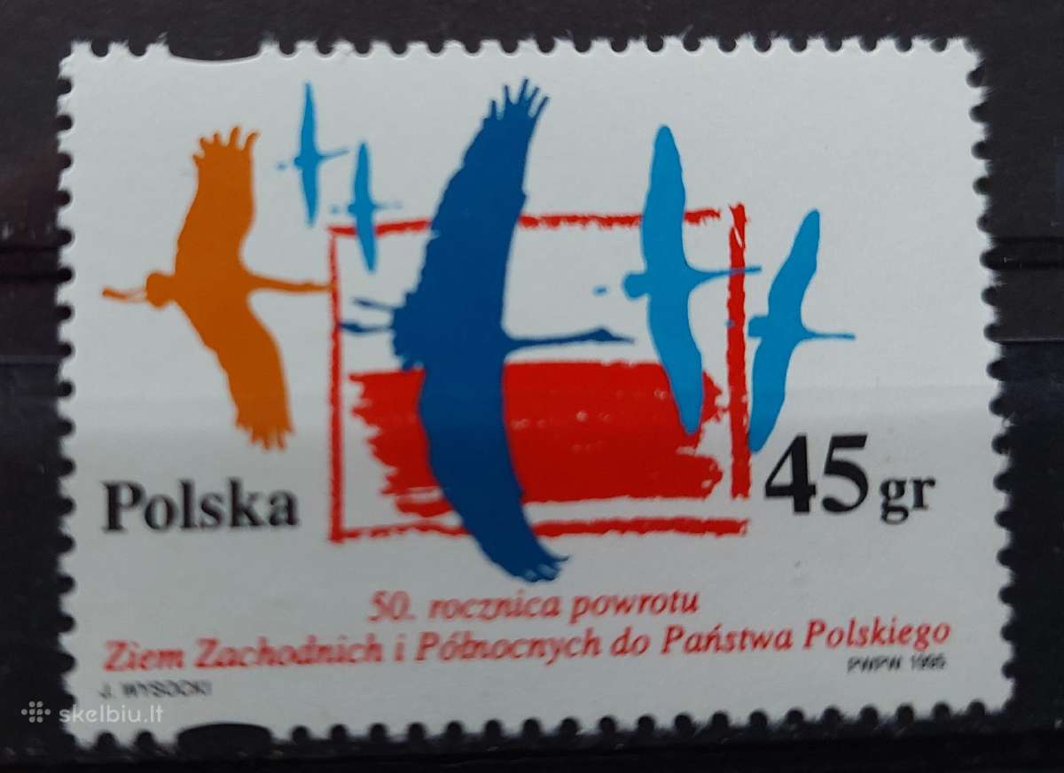 Lenkija 1995 paukščiai, švarus, Michel 3535