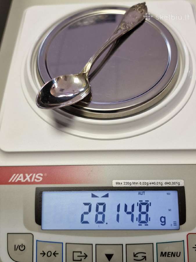 Sidabrinių šauštelių komplektas, 338 gr., 12 vnt - nuotraukos Nr. 4