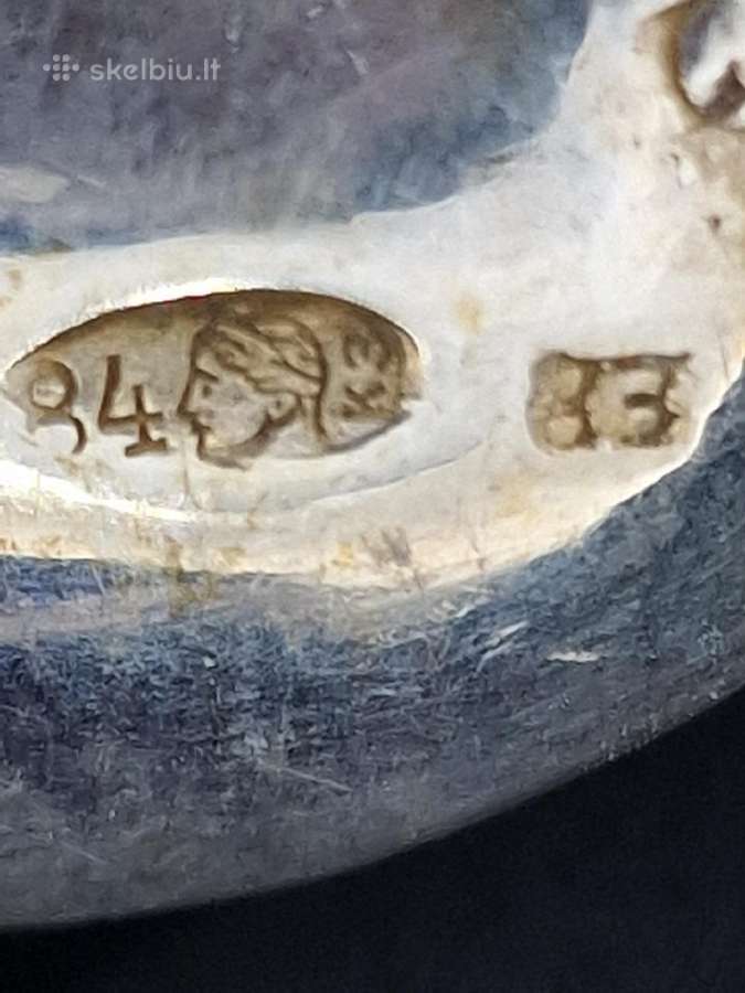 Sidabrinių šauštelių komplektas, 338 gr., 12 vnt - nuotraukos Nr. 11