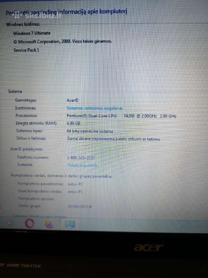 Acer Aspire Ms2264 - nuotraukos Nr. 2
