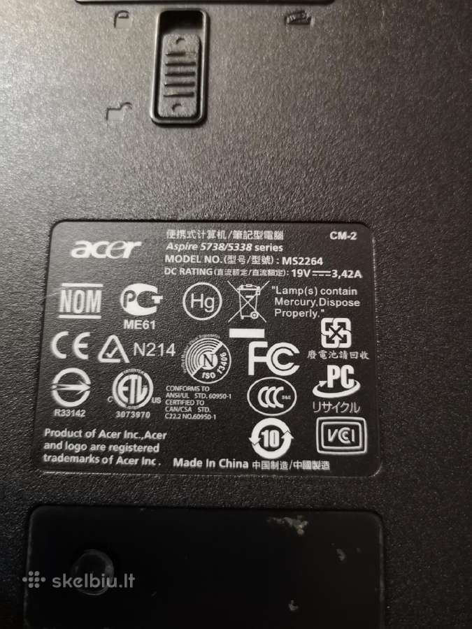 Acer Aspire Ms2264 - nuotraukos Nr. 4