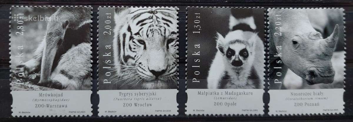 Lenkija 2005 zoologijos sodas, švarus, Michel 4208