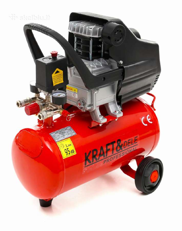 Oro kompresorius Krafdele 2,8kw 24l 50l - nuotraukos Nr. 2