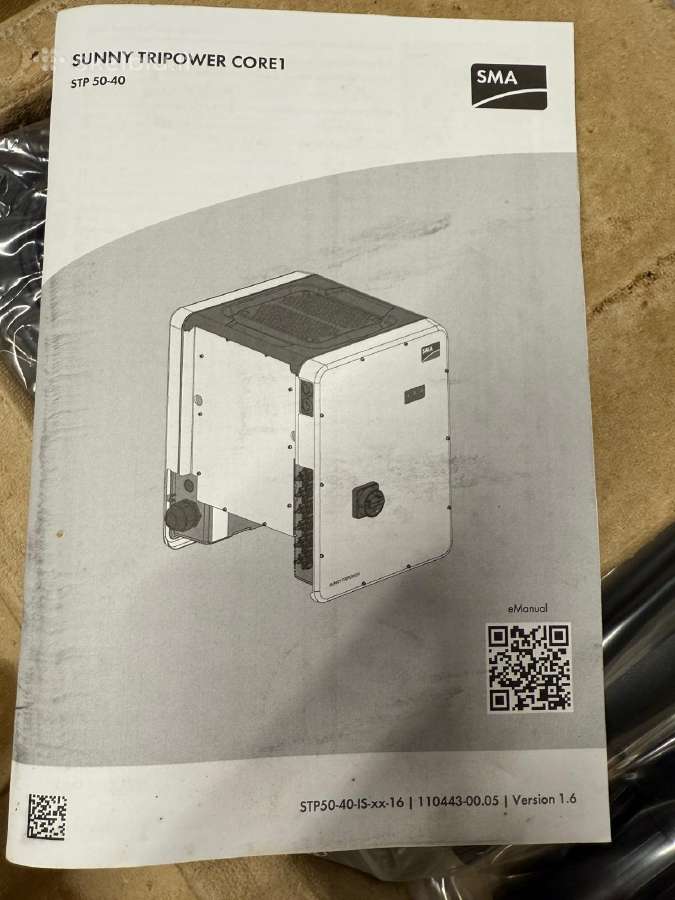 Naujas Sma Sunny Tripower Core1 Stp 50-40 inverter