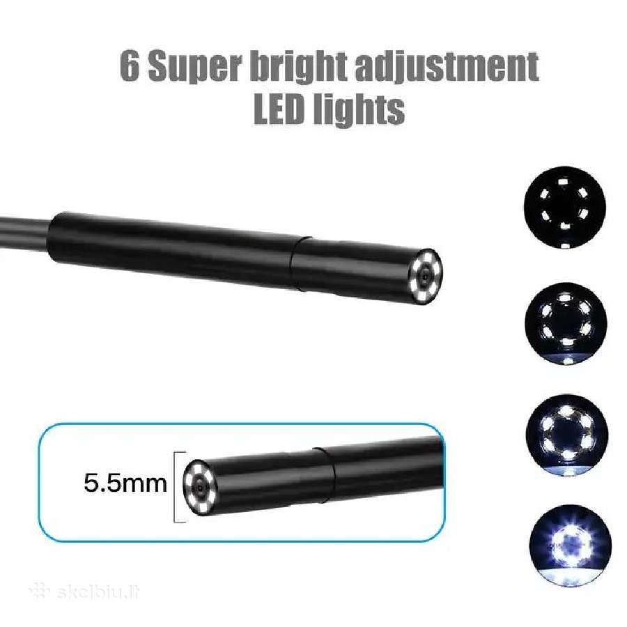 Endoskopas kamera Su LCD 5.5mm - nuotraukos Nr. 3