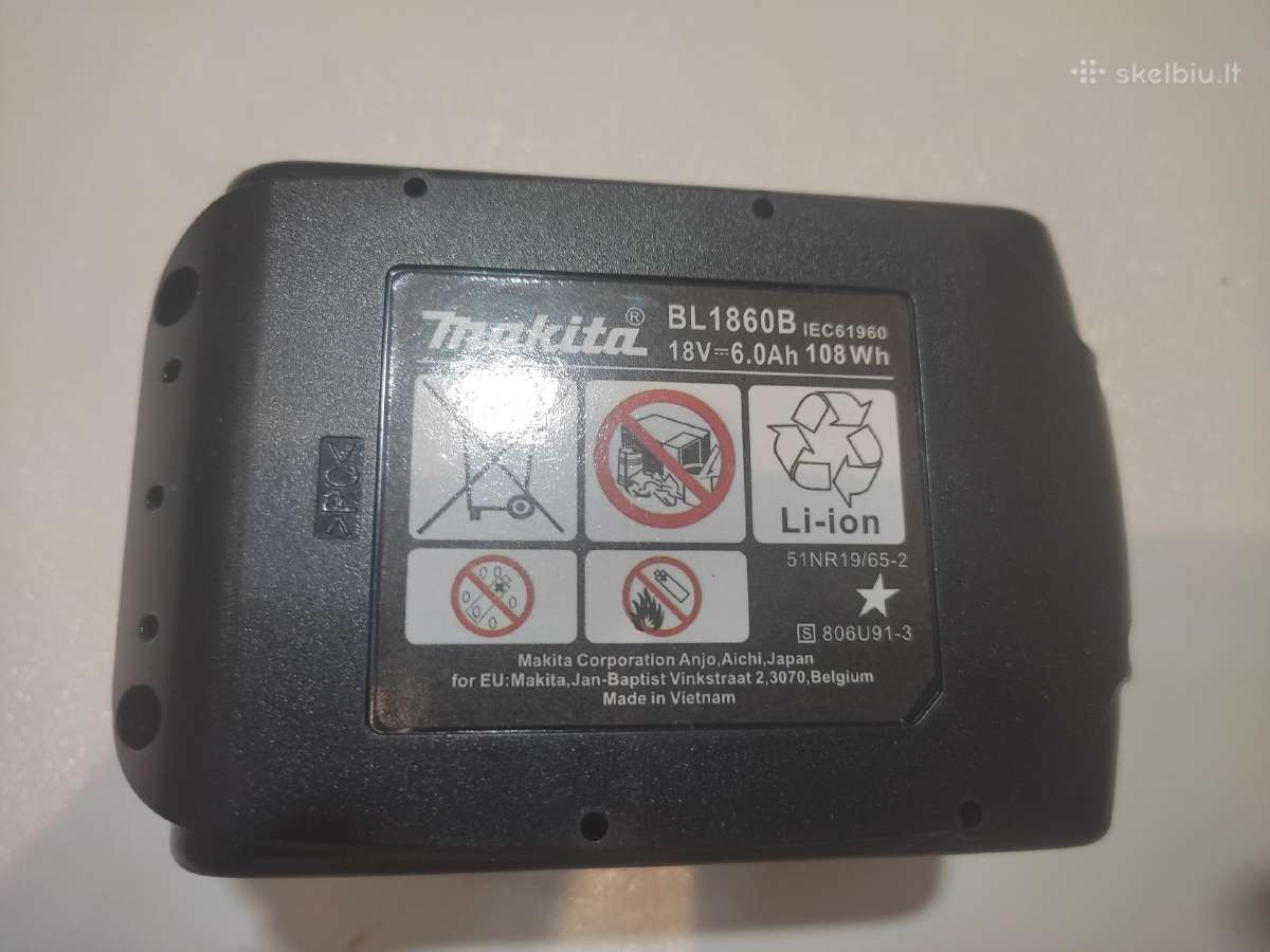 Seurapjuklis Makita akumuletoriamams - nuotraukos Nr. 7