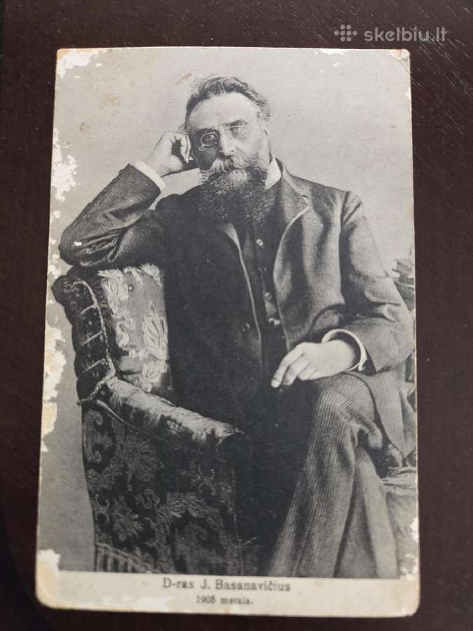Sena atvirutė dr. Jonas Basanavičius 1905 metais.