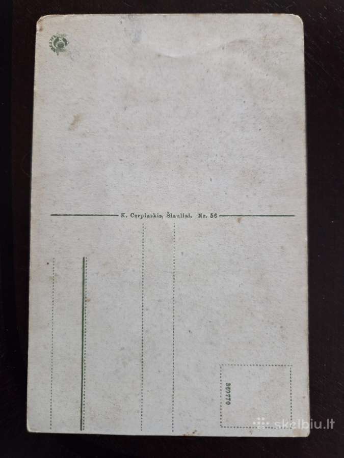 Sena atvirutė dr. Jonas Basanavičius 1905 metais. - nuotraukos Nr. 2