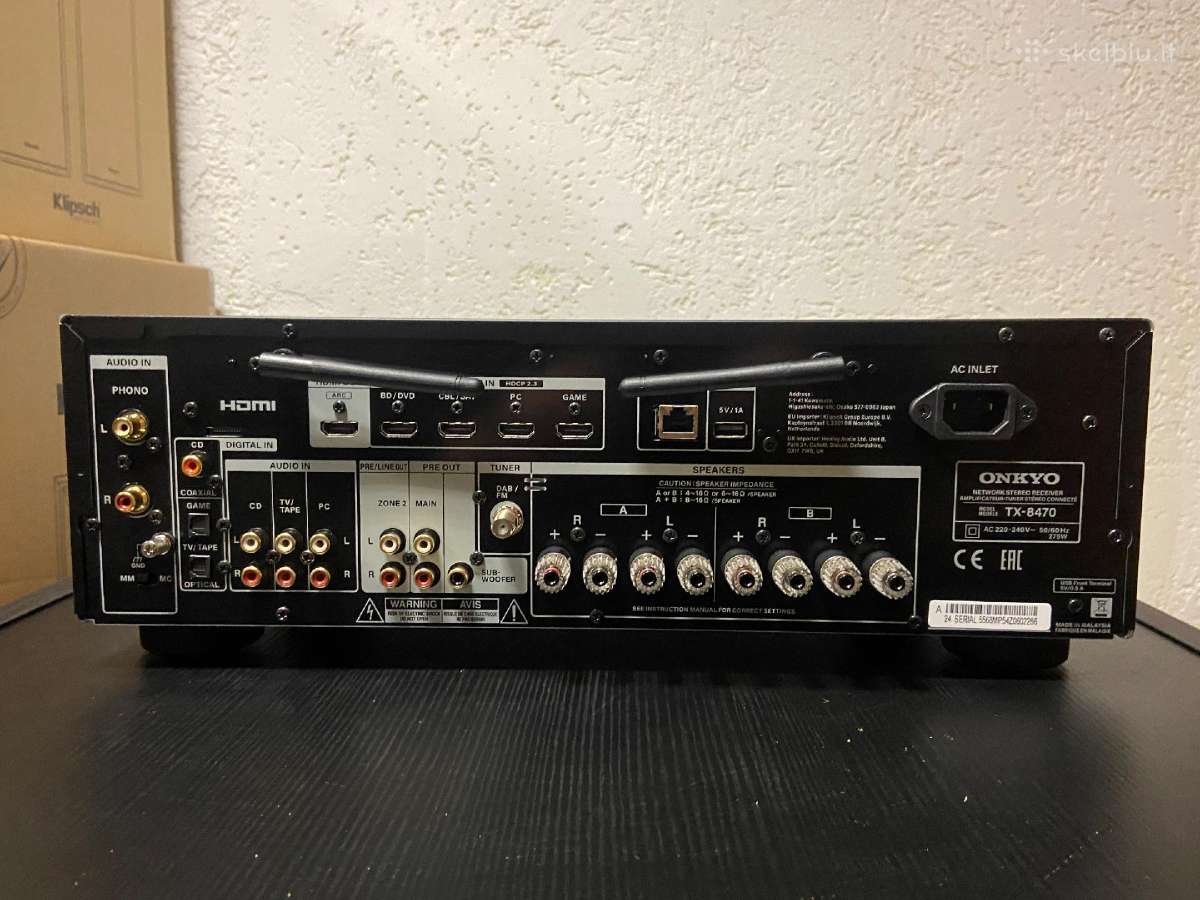 Onkyo Tx 8470 stereo stiprintuvas - nuotraukos Nr. 2