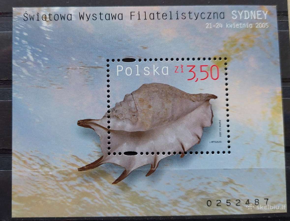 Lenkija 2005 kriauklės, švarus, Michel block161a
