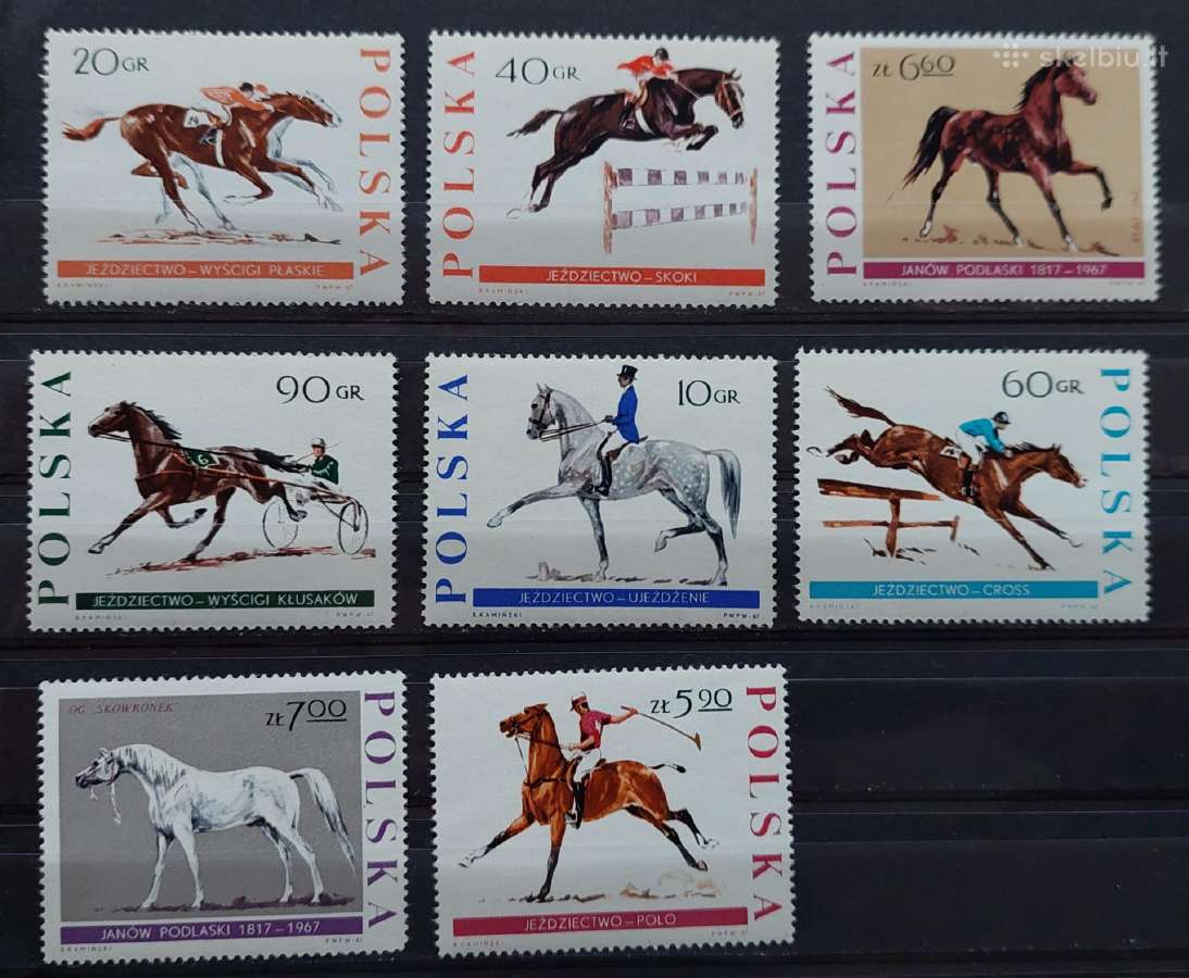 Lenkija 1967 arklių sportas, švarus, Michel 1740-1