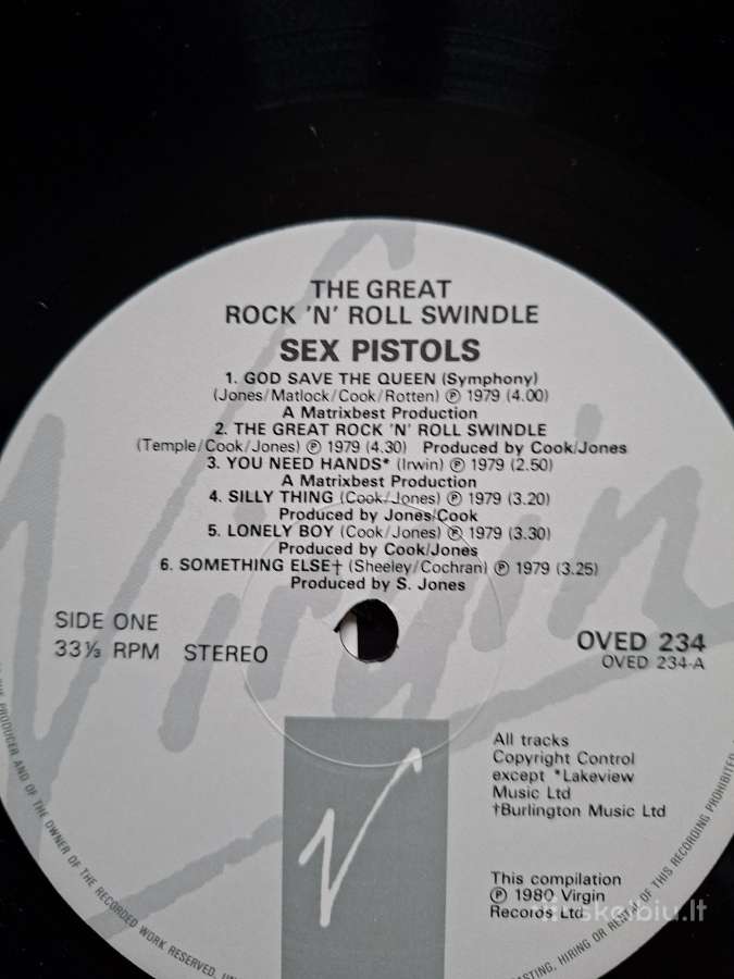 Sex Pistols 1985 “The Great Rocknroll Swindle - nuotraukos Nr. 5