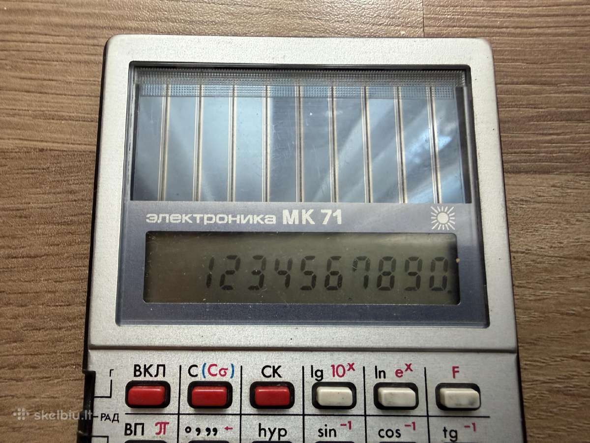 Kalkuliatorius mokslinis Elektronika Mk 71 - nuotraukos Nr. 3