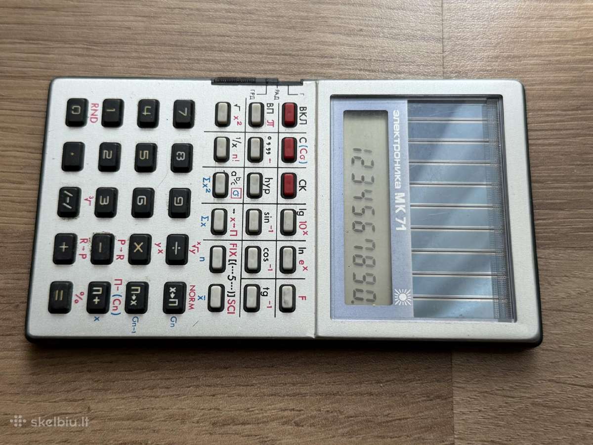 Kalkuliatorius mokslinis Elektronika Mk 71 - nuotraukos Nr. 4