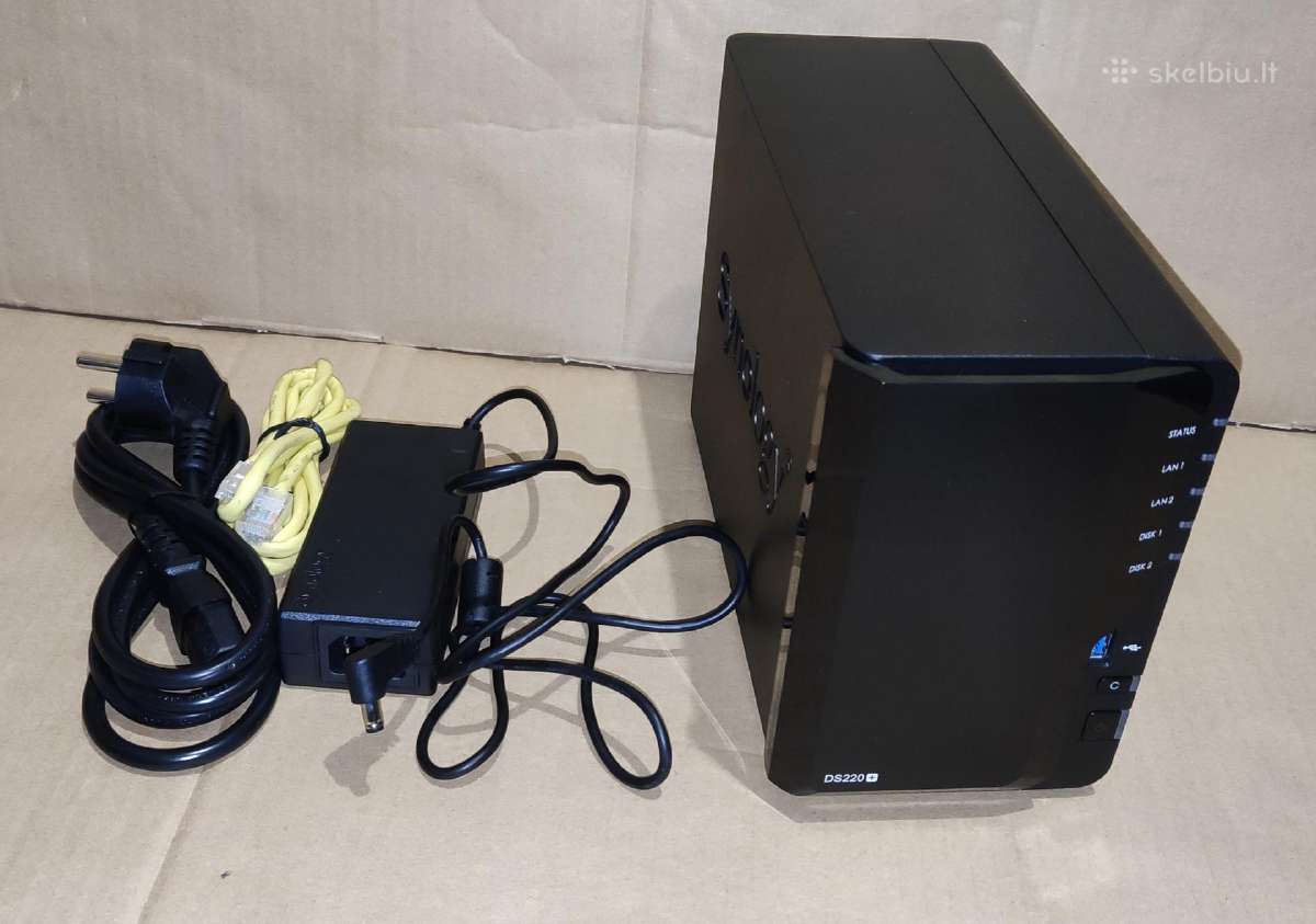 Synology Ds220+ 2 diskų, 10gb RAM, Intel Cpu