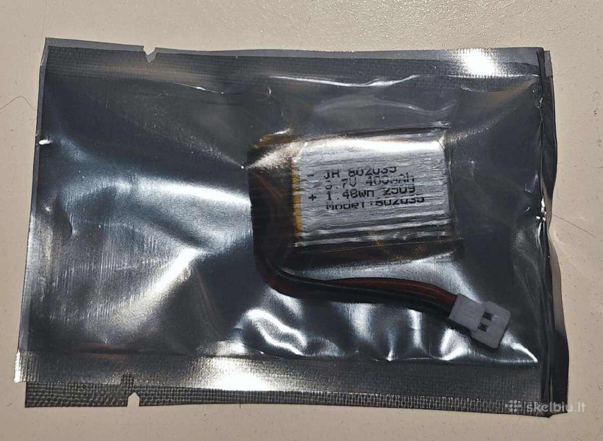400 mah 3.7 V ličio polimerų baterija