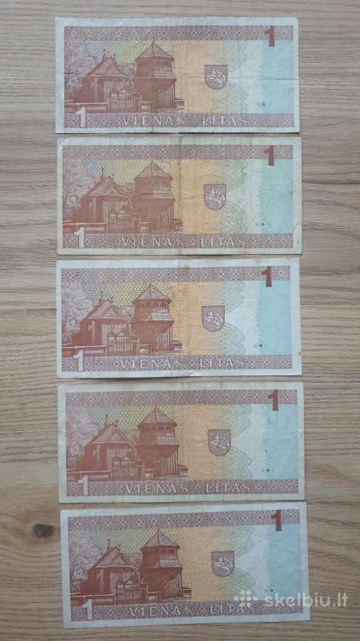 1994 metų apyvartiniai 1 litai Žemaitė - nuotraukos Nr. 2