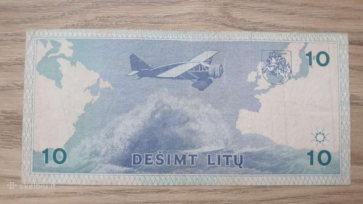 1993 metų 10 litų - nuotraukos Nr. 2