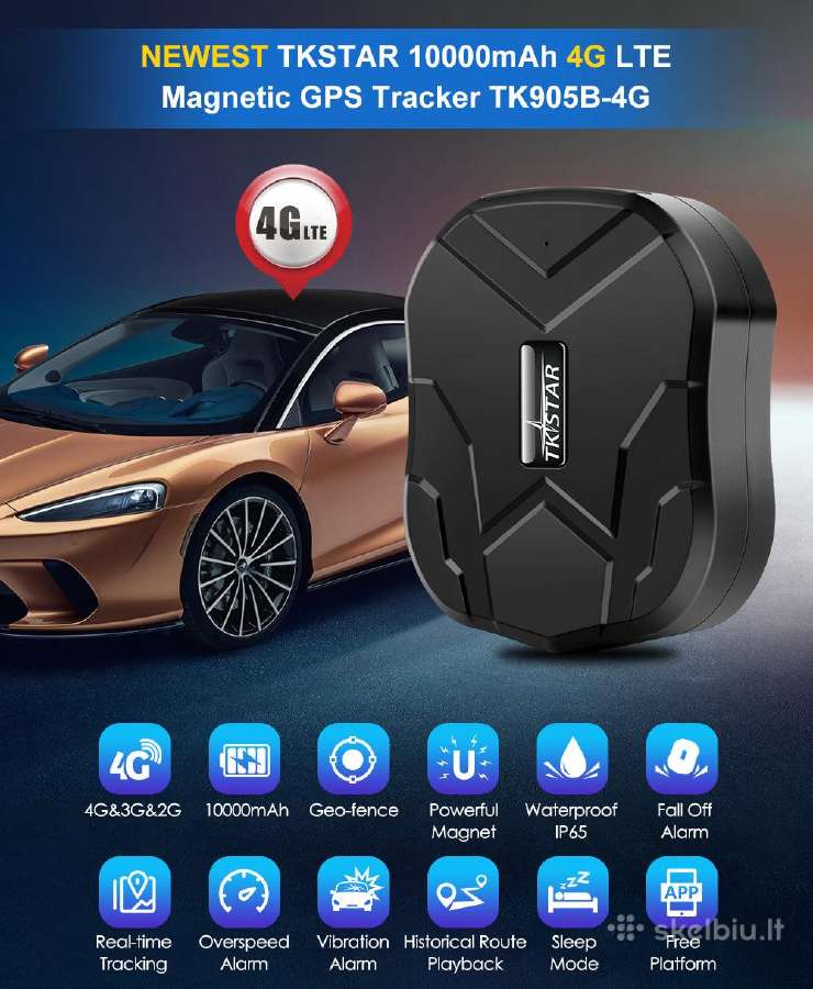 Tkstar Tk905b 4G su magnetu 120 parų