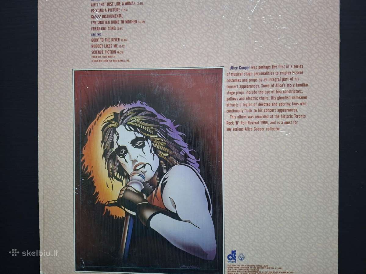 Alice Cooper 1982“toronto Rocknroll Revival 1969 - nuotraukos Nr. 2