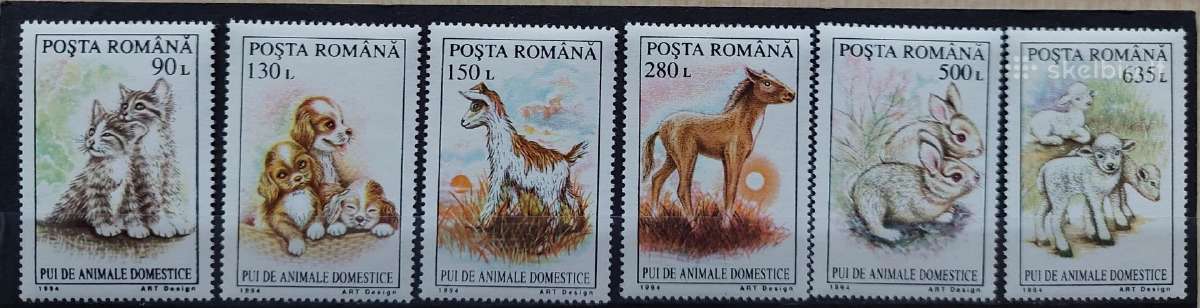 Rumunija 1994 gyvūnai, švarus, Michel 5063-5069