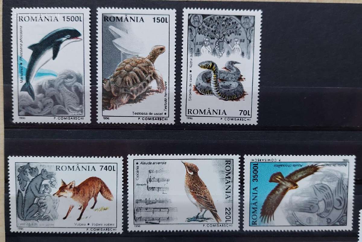 Rumunija 1996 fauna, švarus, Michel 5208-5213