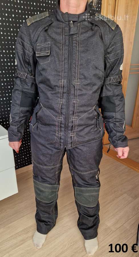 Šalmas, moto tekstilinė apranga, džinsai,pirštinės - nuotraukos Nr. 7
