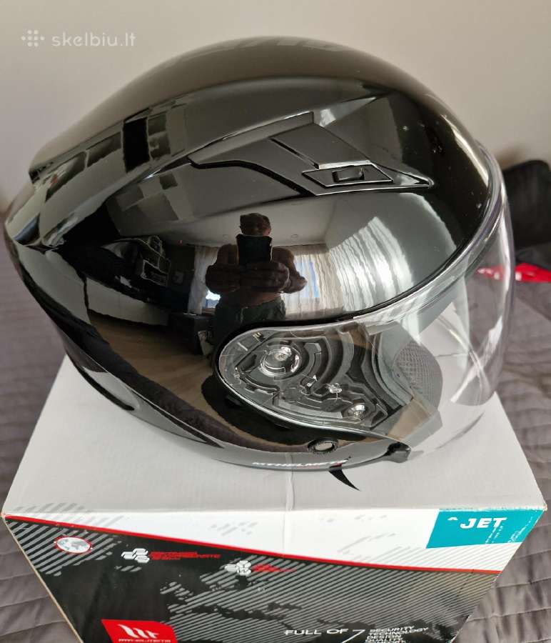 Šalmas, moto tekstilinė apranga, džinsai,pirštinės - nuotraukos Nr. 2