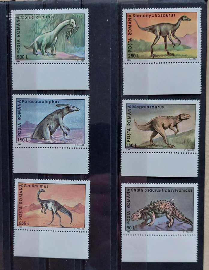 Rumunija 1994 dinozaurai, švarus, Michel 4974-497