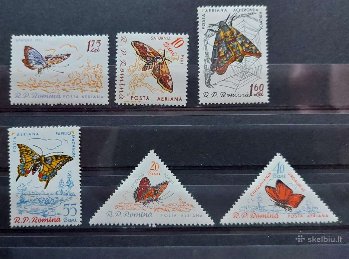 Rumunija 1960 drugeliai, švarus, Michel 1918-1923