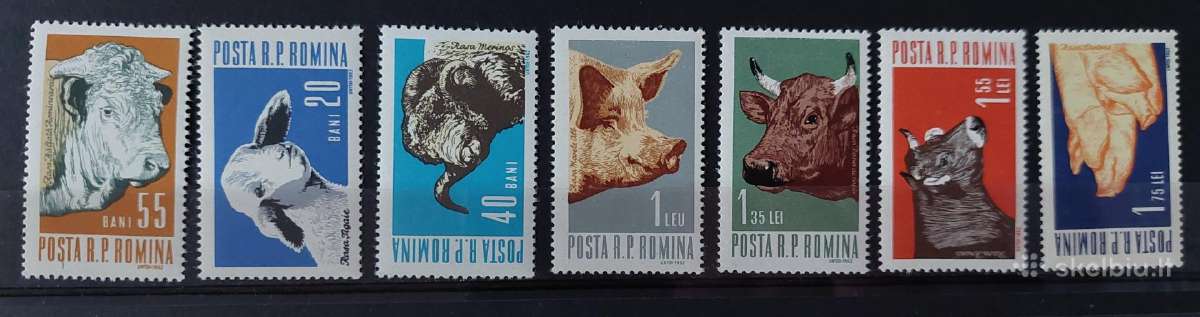 Rumunija 1962 naminiai gyvūnai, švarus, Michel 21