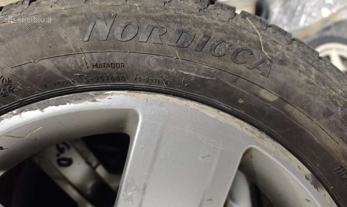 Ratlankiai su žieminėm padangom 5x112 r16, 205/55 - nuotraukos Nr. 6