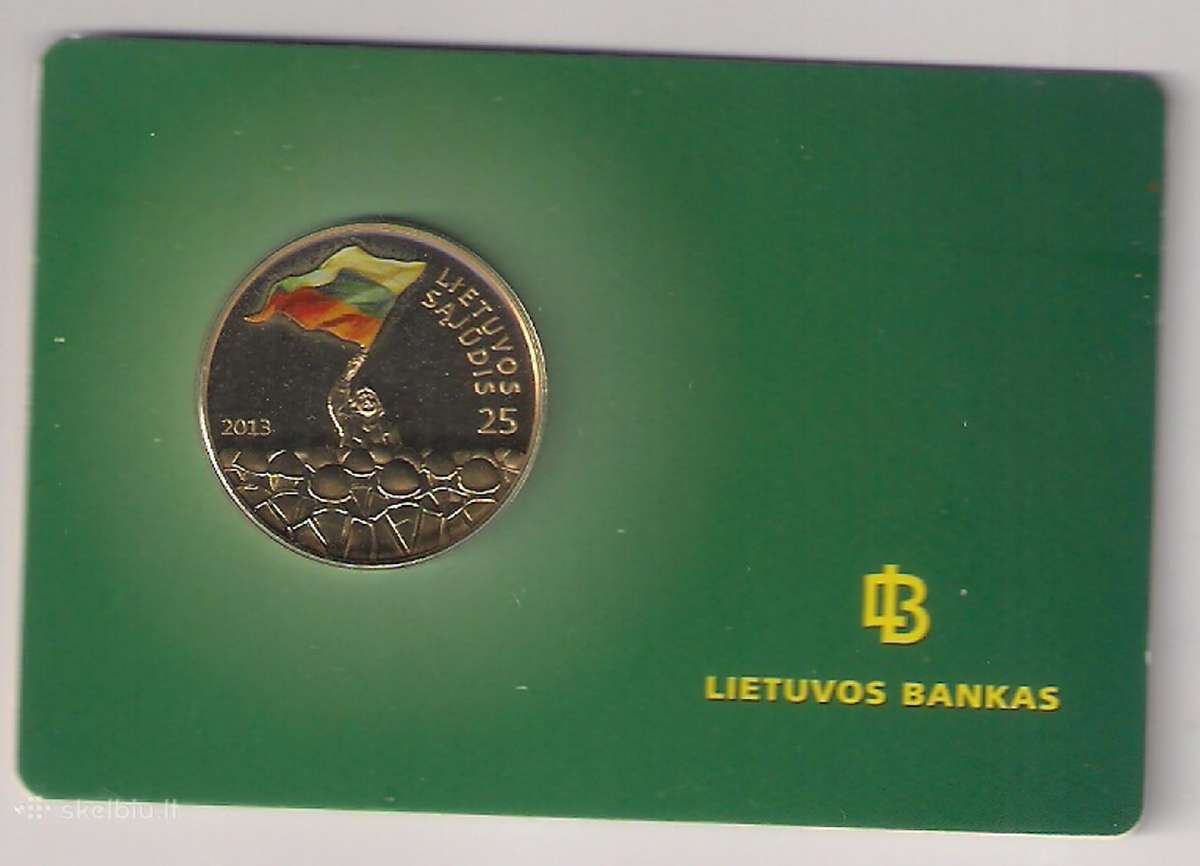 Lietuvos Sąjūdis 25 litų moneta 2013 - nuotraukos Nr. 4