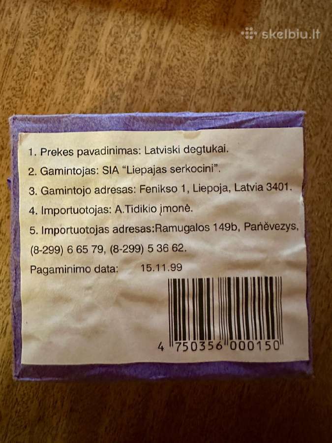 Vintažiniai degtukai - nuotraukos Nr. 3