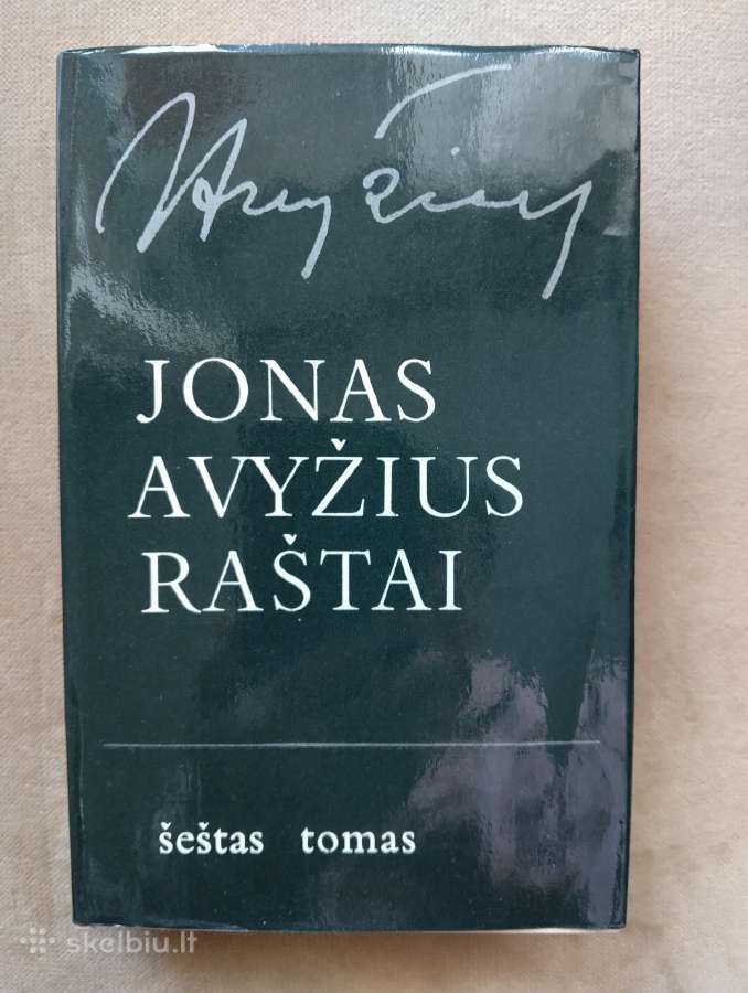 Jonas Avyžius. Raštai Vi tomas