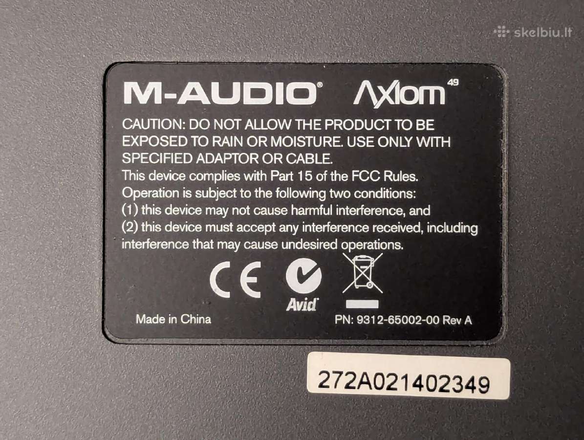 M-audio Axiom 49 mk2 pasunkinti klavišai atertouch - nuotraukos Nr. 8