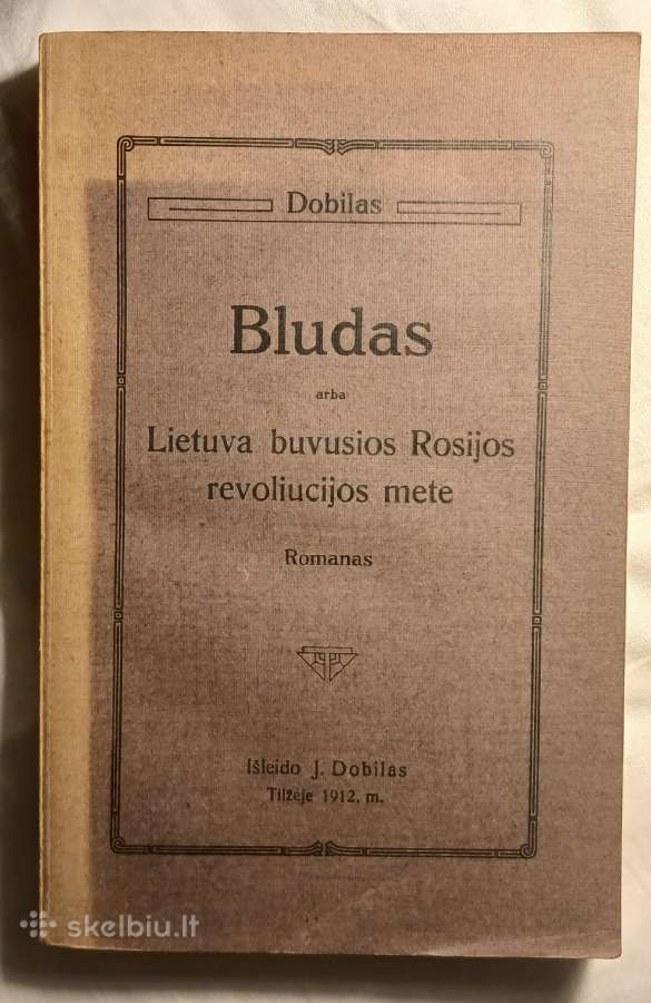 Senovinė lietuviška knyga. Dobilas. Blūdas.