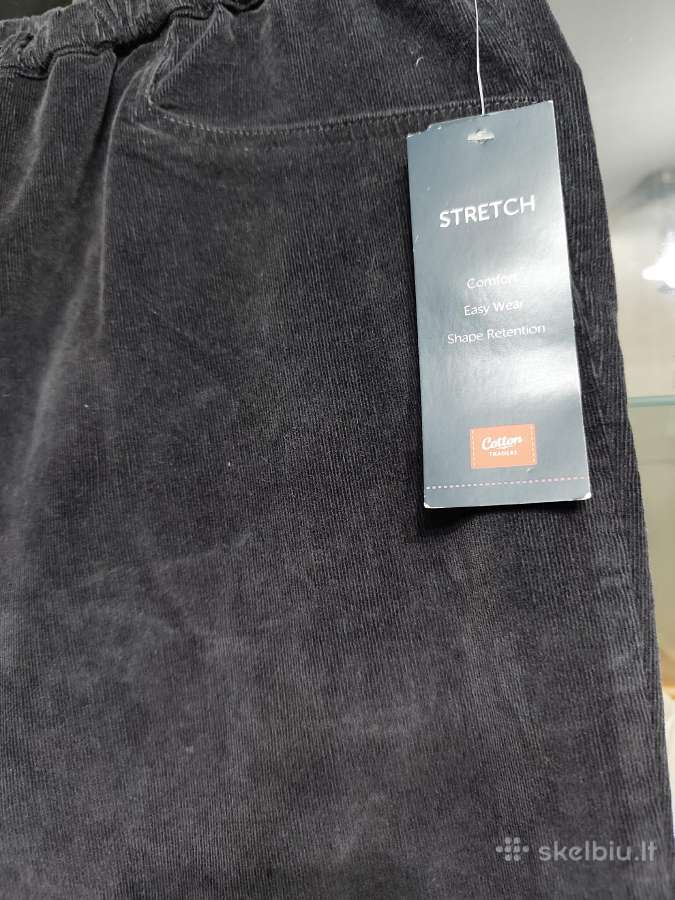 Smulkaus velveto 44 dydžio moteriškos kelnės - nuotraukos Nr. 6