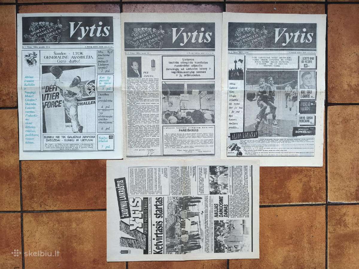 Sporto laikraščiai "Vytis" 1991 metai.