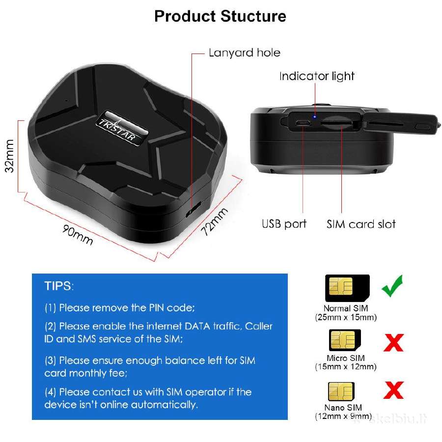Tkstar Tk905b 4G Versija (10.000 mah 120parų) - nuotraukos Nr. 2