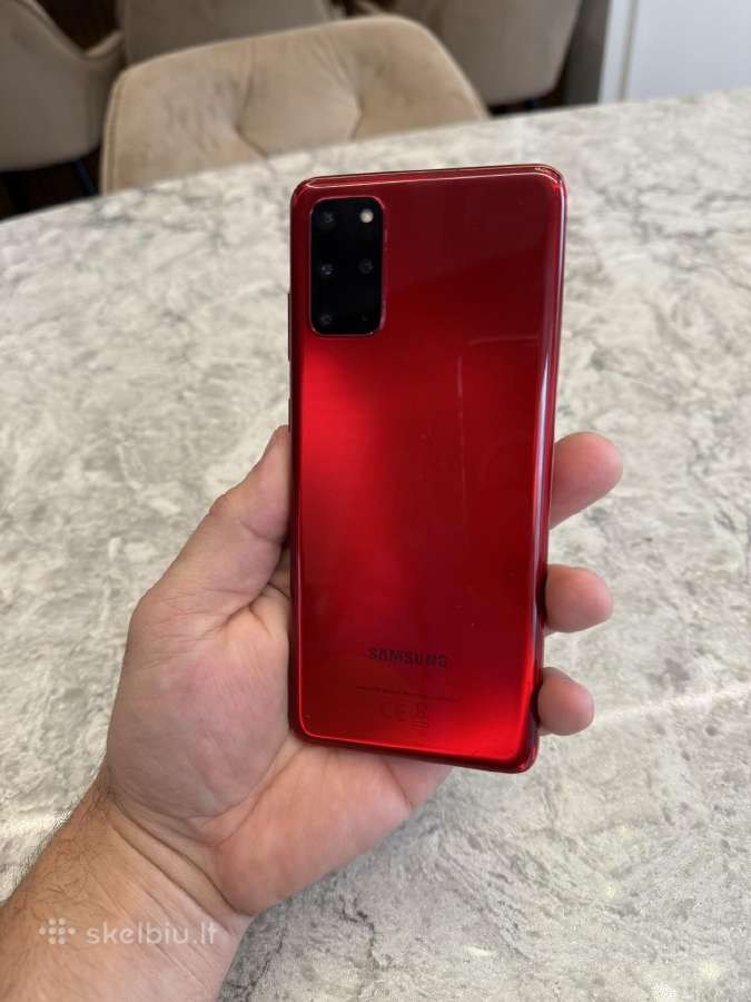 Samsung s20 plus, 8/128gb Raudonas