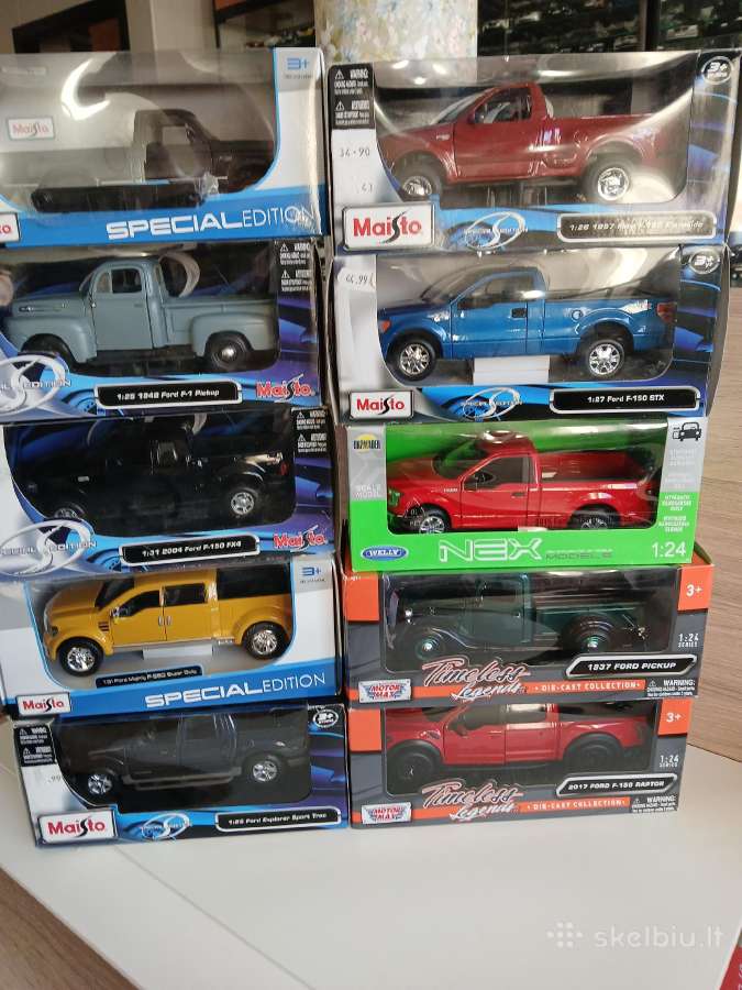 Amerikietiški Ford pikapai 1:24