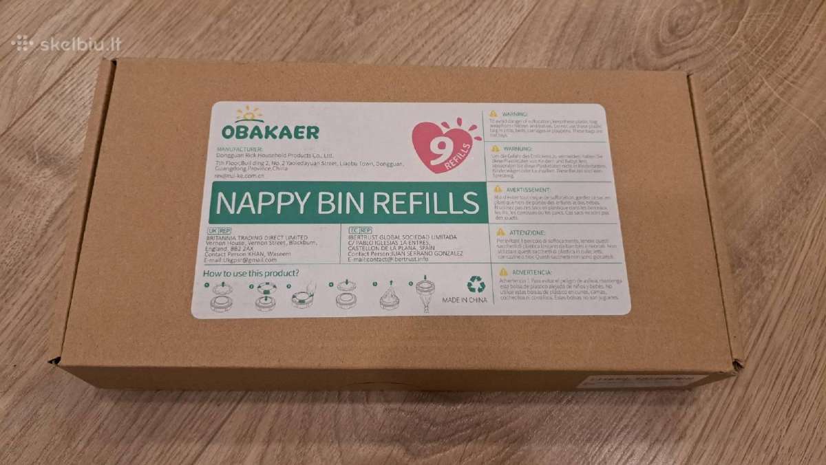 Sauskelnių kasetės Tommee Tippee maišai