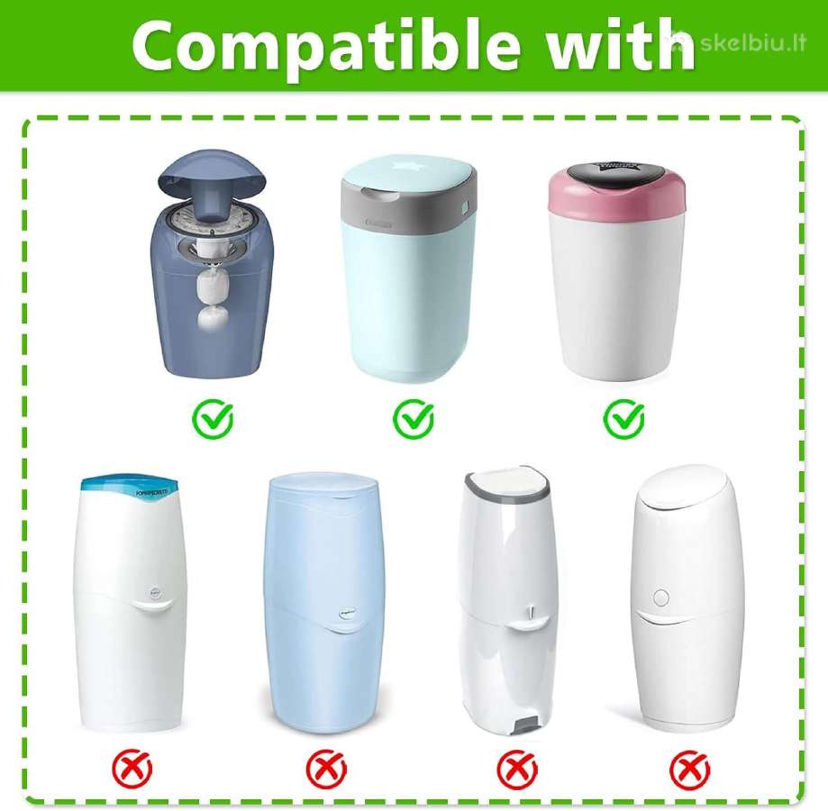 Sauskelnių kasetės Tommee Tippee maišai - nuotraukos Nr. 5