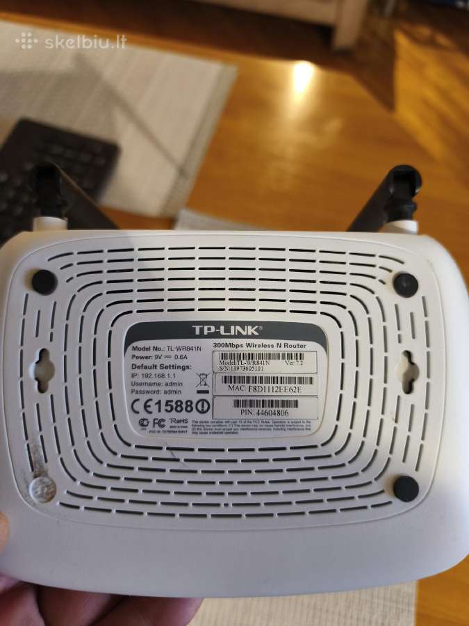 Tp-link 300mbps Lan WiFi maršrutizatorius-routeris - nuotraukos Nr. 2