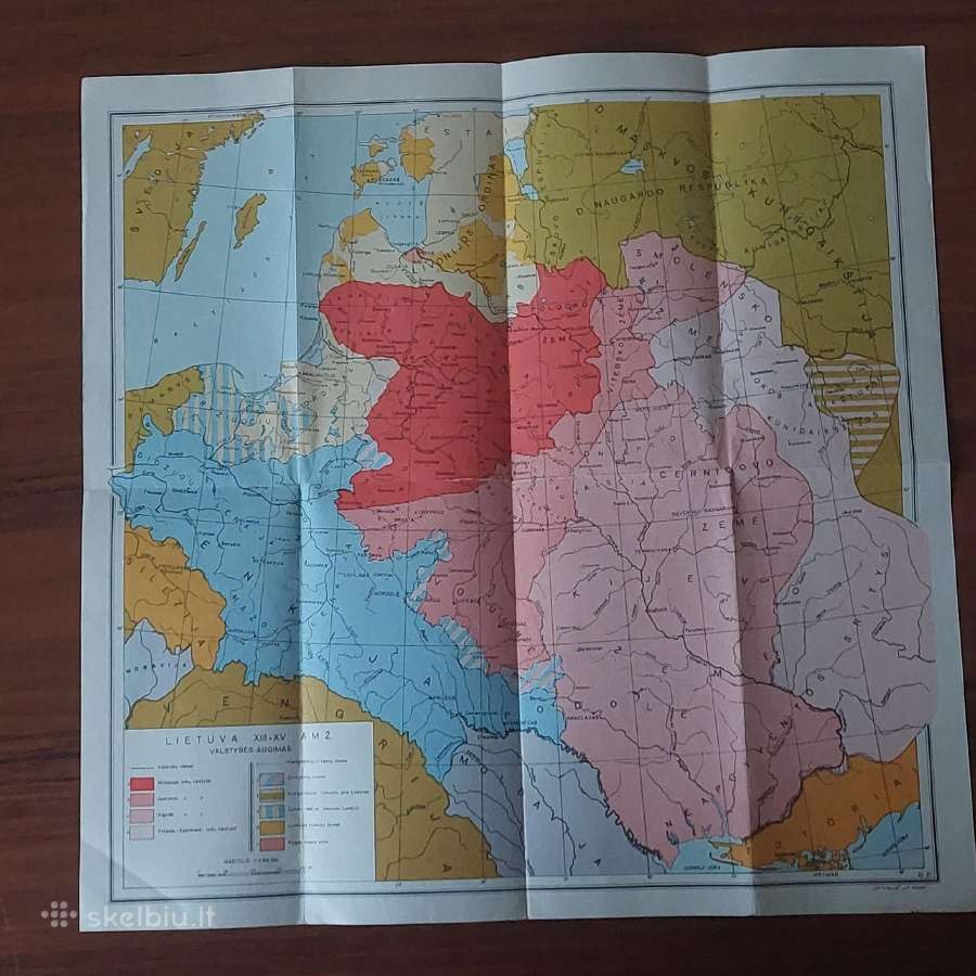 Žemėlapis - Lietuva XIII - XV amž.