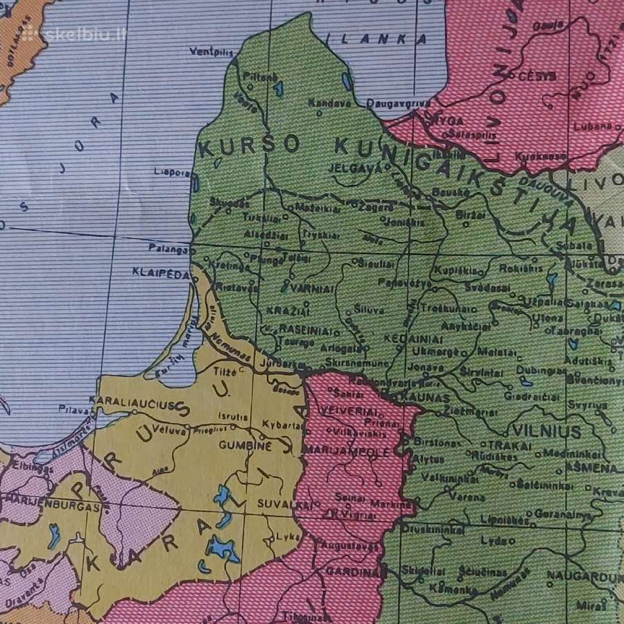 Žemėlapis - Lietuva XVI - XVII ir XVII - XVIII amž - nuotraukos Nr. 4